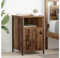 vidaXL Nachttisch 2 pcs Altholz 40 x 42 x 60 cm Holzwerkstoff