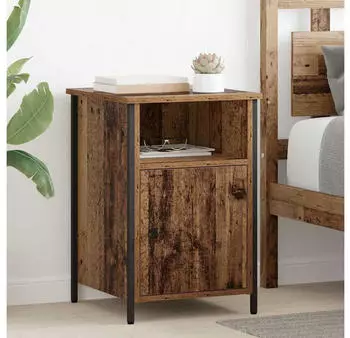 vidaXL Nachttisch 2er-Set Altholz-Optik 40x42x60cm