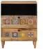 vidaXL Nachttisch Massivholz Mango Natur 50x33x62cm