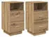 vidaXL Nachttische 2er-Set 2 Schubladen Artisan-Eiche 36x36x68cm (858595)