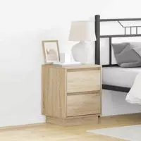 vidaXL Nachttisch Sonoma-Eiche 39 x 34,5 x 50 cm Holzwerkstoff
