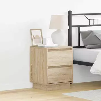 vidaXL Nachttisch mit Sonoma Eiche 39x34,5x50 cm Holzwerkstoff (869614)