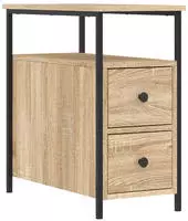 vidaXL Nachttisch Sonoma-Eiche 30x60x60 cm Holzwerkstoff