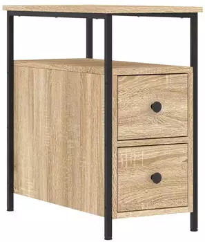 vidaXL Nachttisch Sonoma-Eiche 30x60x60 cm Holzwerkstoff (826065)