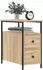 vidaXL Nachttisch Sonoma-Eiche 30x60x60 cm Holzwerkstoff (826065)