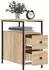 vidaXL Nachttisch Sonoma-Eiche 30x60x60 cm Holzwerkstoff (826065)