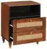 vidaXL Nachttisch 50x33x60 cm Rohr und massives Mangoholz (4018890) braun