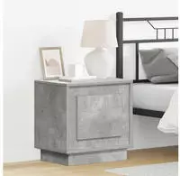 vidaXL Nachttisch Beton Grau 44 x 34,5 x 45 cm Holzwerkstoff