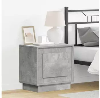 vidaXL Nachttisch mit Betongrau 44x34.5x45 cm Holzwerkstoff (869568)