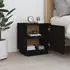 vidaXL Nachttisch 40x34x45 cm Massivholz Kiefer (818283) schwarz