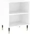 vidaXL Nachttisch Hochglanz 40x30x50 cm Holzwerkstoff (826768) weiß