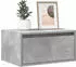 vidaXL Wand-Nachttische 2 Stk. mit LED-Leuchten . Betongrau (860218)