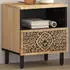vidaXL Nachttisch 40x33x46 cm Massivholz Mango (358218)