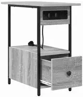 vidaXL Nachttisch Graues Sonoma 60 x 30 x 61 cm Holzwerkstoff