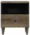 vidaXL 2 Stück Hellgrau 40x33x46 cm Massivholz Mango (4017799)