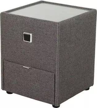 Jockenh&ouml;fer "Lancy" grau (dunkelgrau 309 09) B:42,5cm H:53cm T:45cm Holzwerkstoff Glas Sideboards mit LED-Beleuchtung (66711807-0) dunkelgrau 309 09