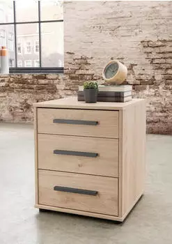 Wiemann Nachttisch "Br&uuml;ssel" Steineiche/Schiefer Nachbildung, B:60cm (31362307-0)