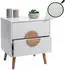 Heute Wohnen HWC-N89 Nachttisch Schublade Melamin Holz 55x48x41cm (98751)
