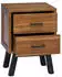 vidaXL Nachttisch mit Schubladen Teak Massivholz 40x35x55cm
