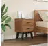 vidaXL Nachttisch mit Schubladen Teak Massivholz 40x35x55cm