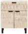 vidaXL Nachttisch mit Schubladen Weiß Mangoholz 50x33x60cm