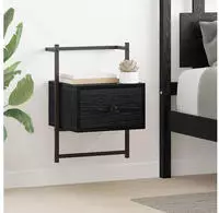 vidaXL Nachttisch Schwarz Eichen-Optik 35 x 30 x 51 cm Holzwerkstoff