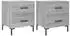 vidaXL Nachttische 2 Stk. Grau Sonoma 40x35x47,5cm Holzwerkstoff
