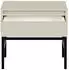 Selsey Evo Nachttisch mit Schublade, Metallgestell, Graubeige, 50cm