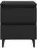 vidaXL Nachttisch mit Schublade, Holzwerkstoff, Schwarz, 40x35x50cm (805871)