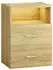Casaria Nachttisch Touch LED dimmbar 2 Schubladen Eiche 40x28x55cm