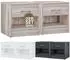 Casaria Nachttisch 2er Set Eiche mit Schublade & Ablagefach 41x39x28cm (109668)