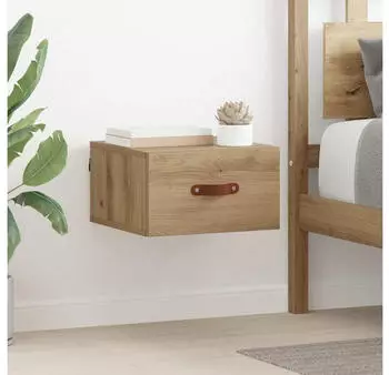 vidaXL Wandmontierter Nachtschrank Artisan-Eiche 35x35x20cm