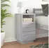vidaXL Nachttisch 2 Schubladen Grau Sonoma 36x36x68cm