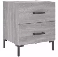 Vidaxl Bedside Cabinet Grey Sonoma 40x35x47,5 Cm Engineered Wood