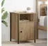 vidaXL Nachttisch 2er-Set Artisan-Eiche 40x42x60cm Holzwerkstoff Stahlbeine