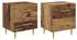 vidaXL Nachttisch mit Schublade, Altholz-Optik, 40x35x47,5cm, 2er-Set