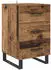 vidaXL Nachttisch mit Schubladen Altholz 40x40x66cm (882143)