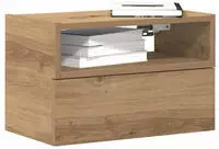vidaXL Wand-Nachttisch Artisan-Eiche 45x26x28,5 cm