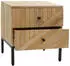 Mendler HWC-L95 Nachttisch Schublade Mango-Holz 51x45x40cm natur (103181)