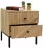 Mendler HWC-L95 Nachttisch Schublade Mango-Holz 51x45x40cm natur (103181)