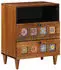 vidaXL Nachttisch Braun Massivholz Mango 50x33x62cm