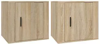 vidaXL Nachttische 2 St&uuml;ck Sonoma-Eiche 50 x 39 x 47 cm (816695)