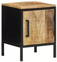 vidaXL Nachttisch Braun und Schwarz 30 x 30 x 40 cm