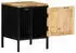 vidaXL Nachttisch und 30x30x40 cm Massivholz Mango (4019639) braun schwarz