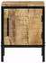 vidaXL Nachttisch und 30x30x40 cm Massivholz Mango (4019639) braun schwarz