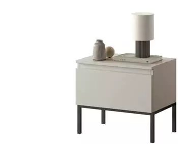 Selsey Bemmi Nachtkommode mit Kufengestell, Beige (selsey_375957)