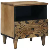 vidaXL Bettkasten Braun 40 x 33 x 46 cm Massivholz Mango