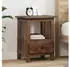 vidaXL Nachttisch Massives Recyceltes Holz Braun 30x30x47cm (42012370)