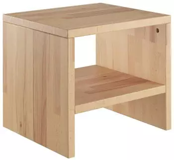 Erst-Holz Nachttisch Buche Massivholz, farblos lackiert (90.20-K31)