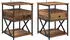 vidaXL Nachttisch 2er-Set Altholz-Optik 40x42x55cm Holzwerkstoff (881882)
